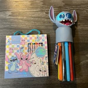 Disney | Other | Nwt Lilo And Stitch Colouring Set And Colouring Tub ...